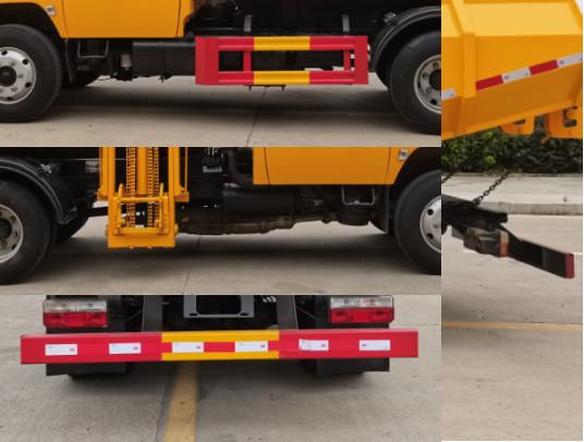 Sealed Waste Dump Truck With Self Dumping Function Residential Areas Garbage Transport Truck