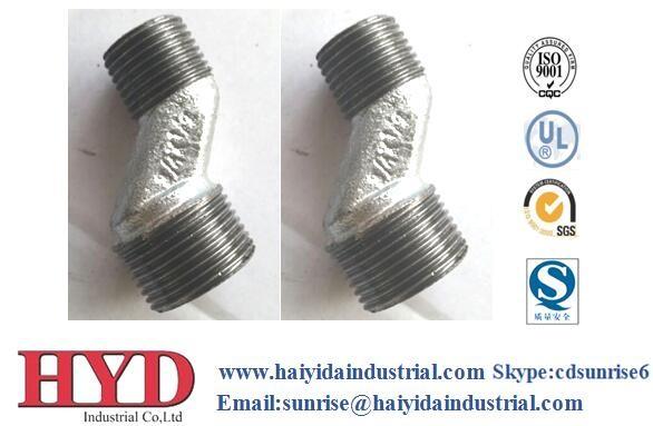 280Z nipples black malleable iron pipe fitting cast iron UL factory