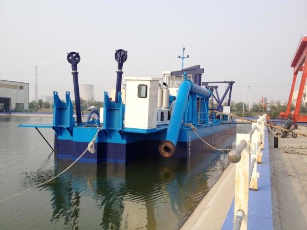 Capacity 150-180m3/h Main Engine 294KW 10 Inch Suction Sand Pumping Boat Dredged 10 Meters Deep For Small Rivers
