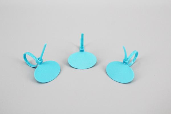 DEMOELE 3*90mm small oval round nylon selflocking marker label cable ties cable tie tag