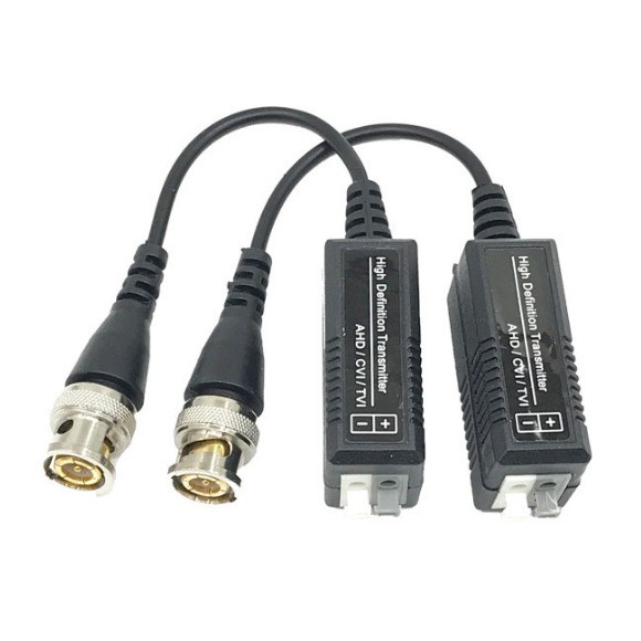 CAT5e CAT6 to Camera Balck Single Channel Passive BNC Video Balun Transceiver Adapter