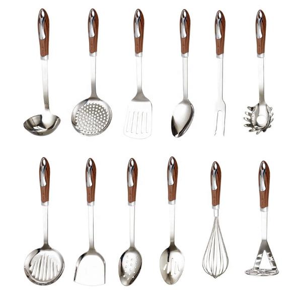 Stainless Steel Cooking Serving Set Slotted Turner Spoon for Kitchen Cooking Utensils
