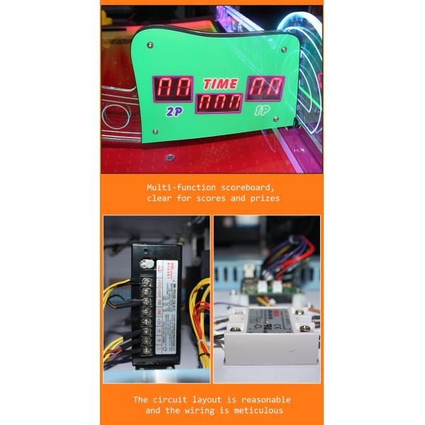 Curve Surfuce Air Hockey 2 Players Coin Operated Machine / Ticket Redemption Games