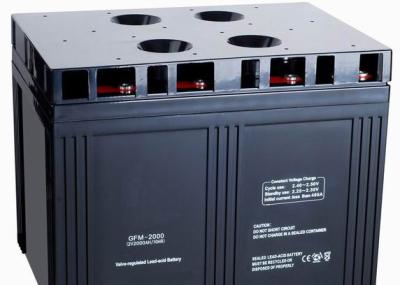 Baterias de armazenamento solares altas das energias eólicas da bateria acidificada ao chumbo de capacidade 2V 2000Ah