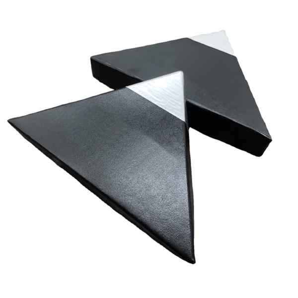 Customized Paper triangle  jewelry box Use to ring/earring/pendants/bracelet/necklace