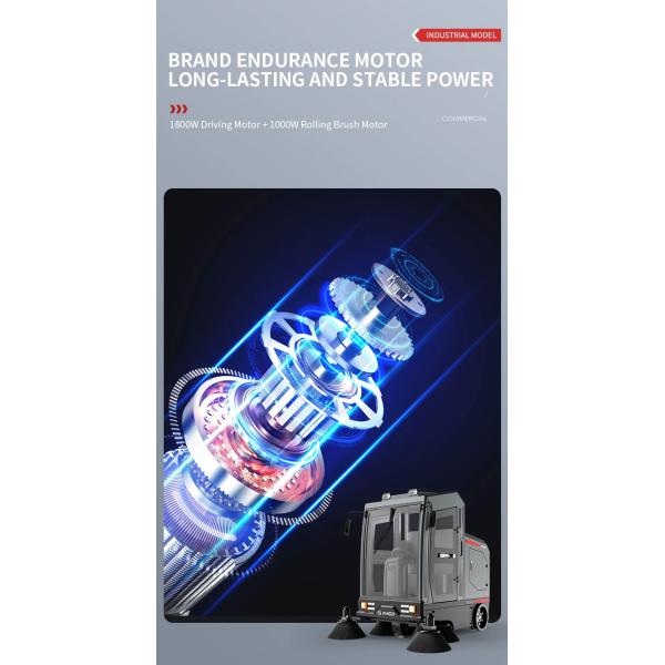 YZ-S12 All Closed Industrial Ride-on Floor Sweeper Machine Park Road Street Sweeper Car