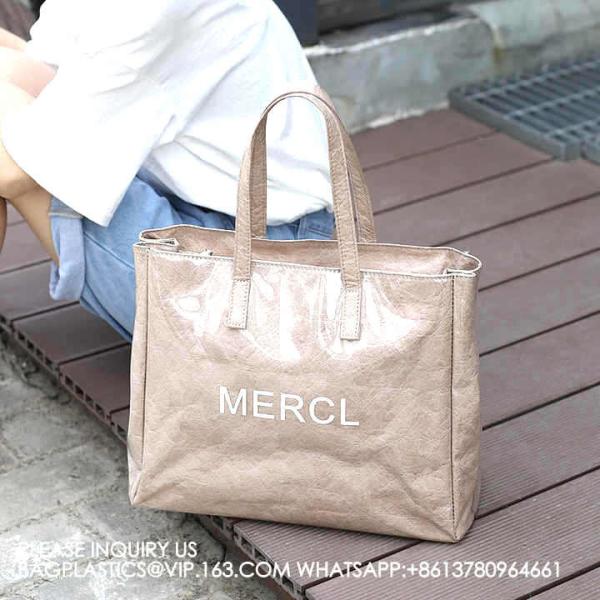 Tyvek Beach Tote Bag Customized Logo Shopping Bag Jelly Clear Plastic PVC Wholesale New Fashion Luxury Waterproof