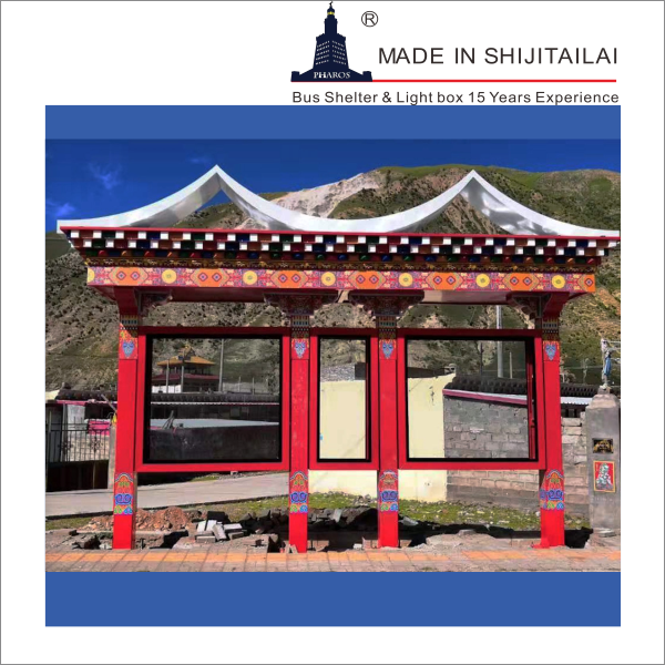 H3130mm Bus Stop Shelter
