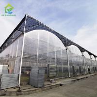Cultiver des plantes avec une serre en plastique et un système d'irrigation