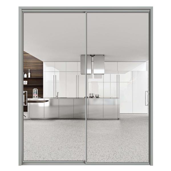 70 Coeficiente de isolamento térmico Portas de vidro deslizantes de alumínio para design contemporâneo