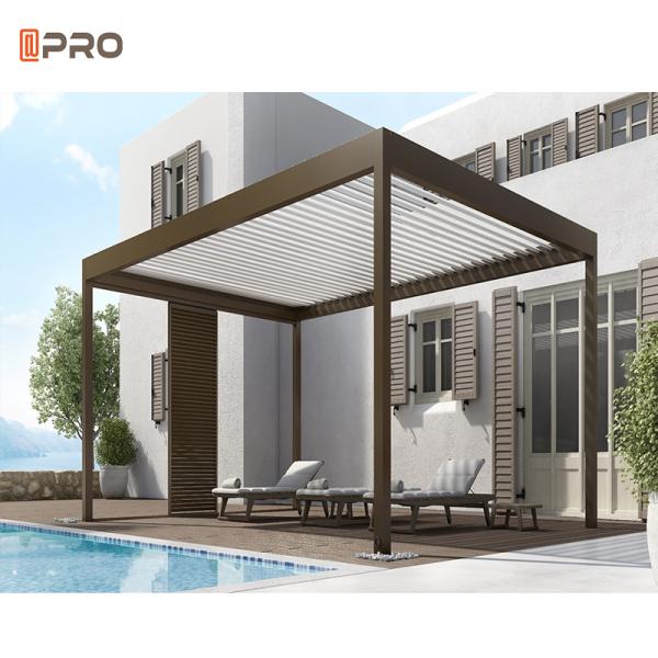 Framed Aluminum Modern Garden Customized Arches Arbours Pergola Waterproof
