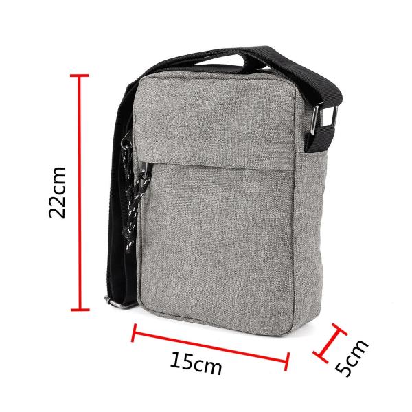 Custom logo Black Mini Square Small Men's Crossbody Messenger Side Bag Men Sling Bag