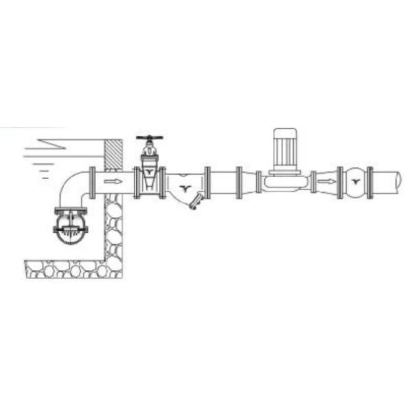 JIS 5K Stainless Steel Inline Foot Valve CF8 / CF8M with Thread End