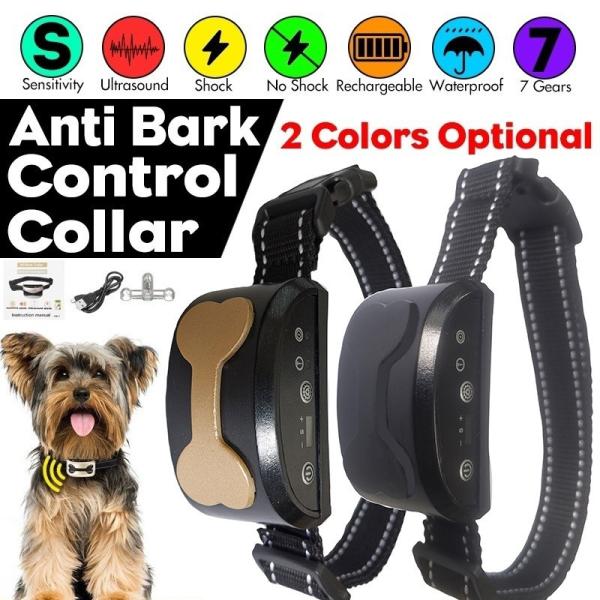 Collar de perro eléctrico inalámbrico personalizado Control de voz GPS de seguimiento Collares de choque para perros