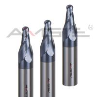 High Speed Carbide End Mill HRC45 Carbide Tapered Ball End Mill For CNC Metal Milling