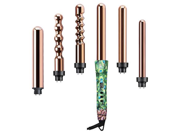 Private Label Interchangeable Curling Iron Set 1 Hour Auto Shut Off For Salon