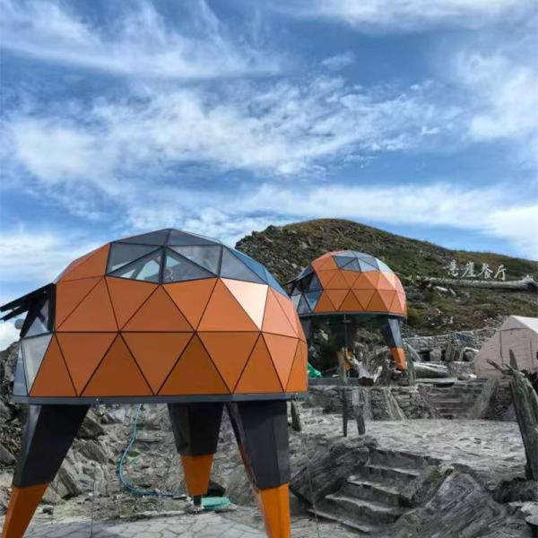 Casa Cápsula Espacial de Doble Cubierta 13.6㎡ con Ventanas Panorámicas de 360°
