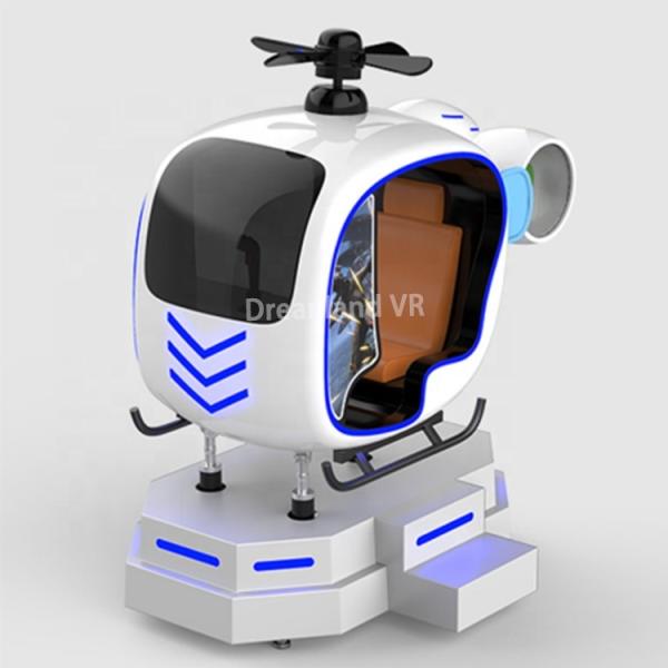 Simulador de helicóptero VR 9D 3DOF Sistema dinámico eléctrico 280x125x220cm