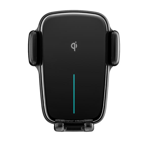 15W Fast Charging Wireless Car Charger with 12-24V Voltage and 1 Year Warranty