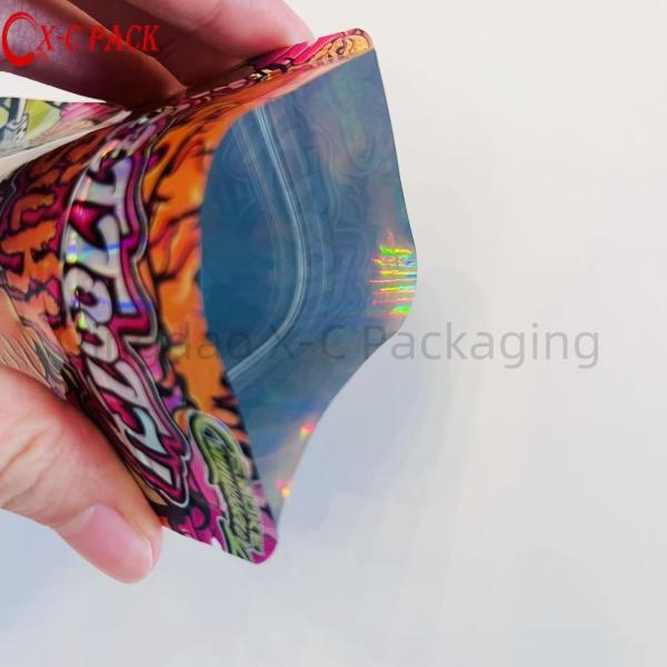 3.5g 7g 14G 28g Custom Smell Proof Print Box Cali Pack Cookie Packaging Gummy 1 Oz Mylar Bag
