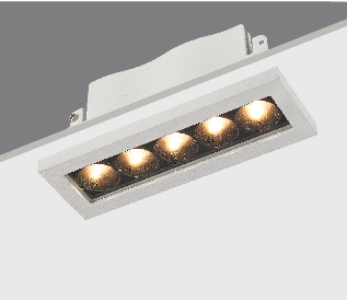 Super Low Consumption Led Down Lighting High Efficiency 700mA 10.5W Aluminum Alloy 3000K