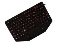 La protection rocailleuse de voie de clavier de panneau de silicone de FCC USB a monté