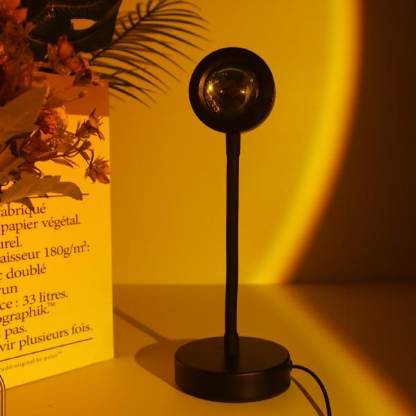 Led Atmosphere Halo Light Romantic Rainbow Sunset Projector Light Robot Night Light LED Projection Lamp Sunset Lamp For