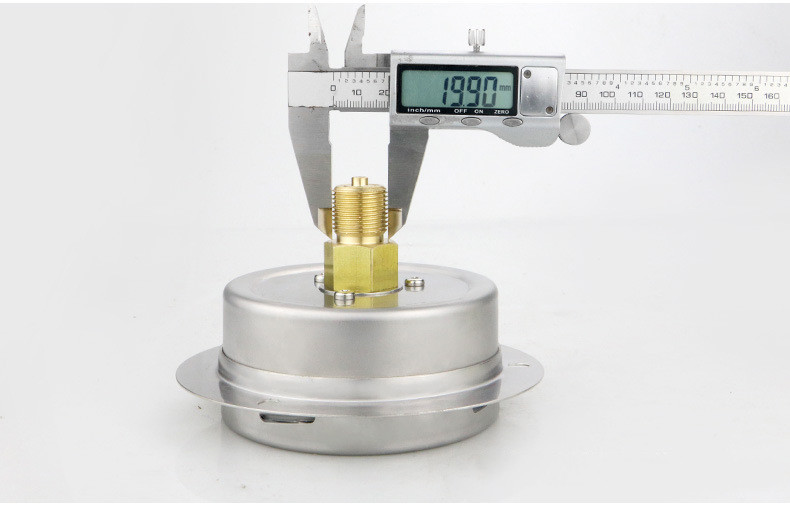 YE100ZTBF 16KPa All 304SS Stainless Steel Pressure Gauges for Micropressure Measurement