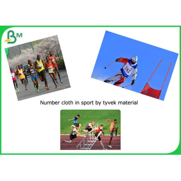 печатание 1073D 1082D белое струйное покрытое Tyvek настольное для ткани номера спорта печатание 1073D 1082D белое струйное покрытое Tyvek настольное для ткани номера спорта