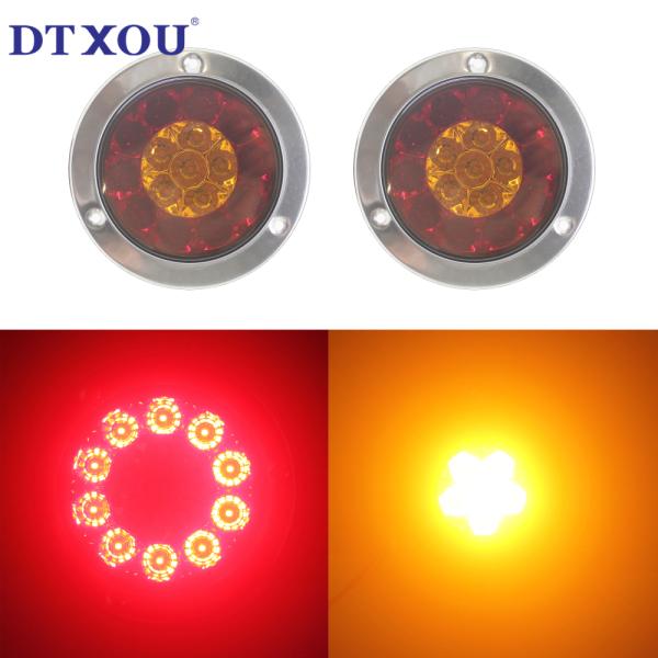 Hot Sale Led Tail Light 12v 24v Round Truck Marker Lights Truck Accessories