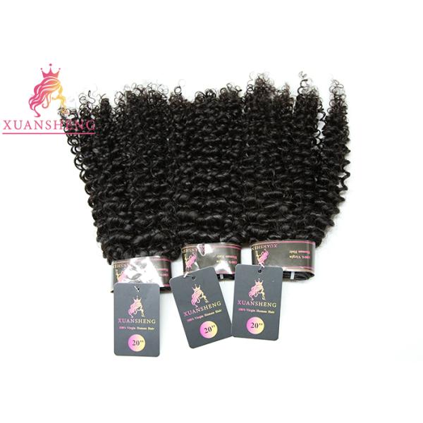 100% Unprocessed Peruvian Human Hair Curly Extensions Thick Bottom