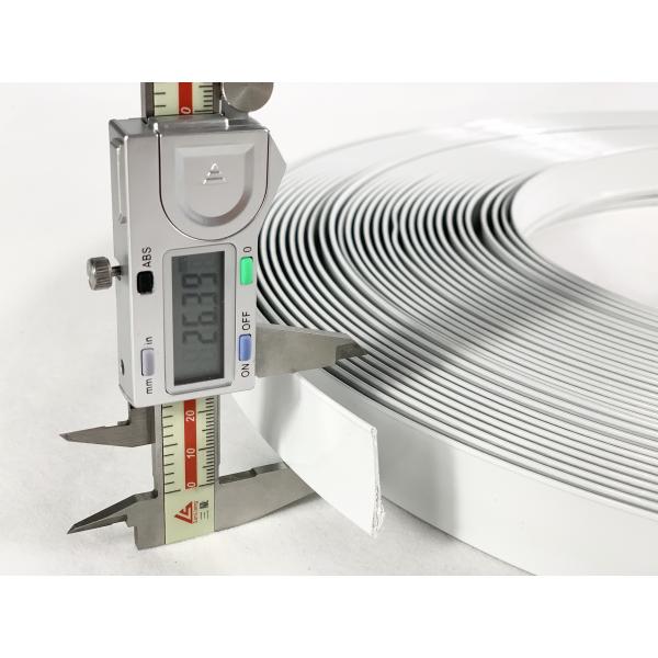 Plastic Covering White Color Aluminum Plastic Trim Cap 1 Inch Hotel Signage Good Flexibility