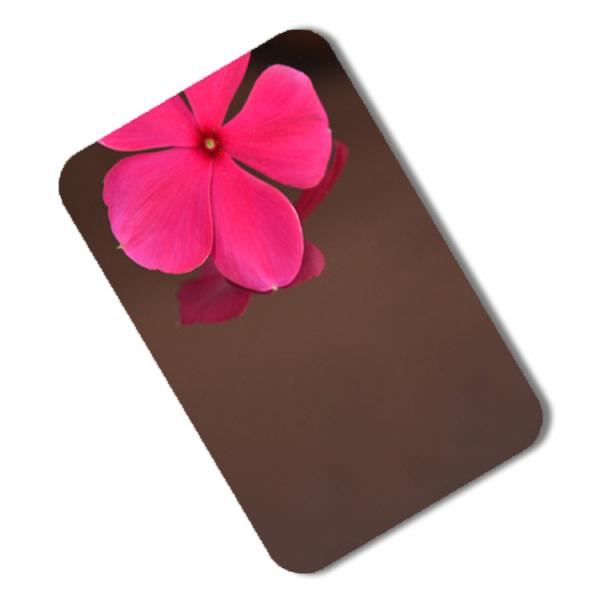 PVD Colored Polished Stainless Sheet Metal 1250mm , 8K Mirror Finish Steel Plate