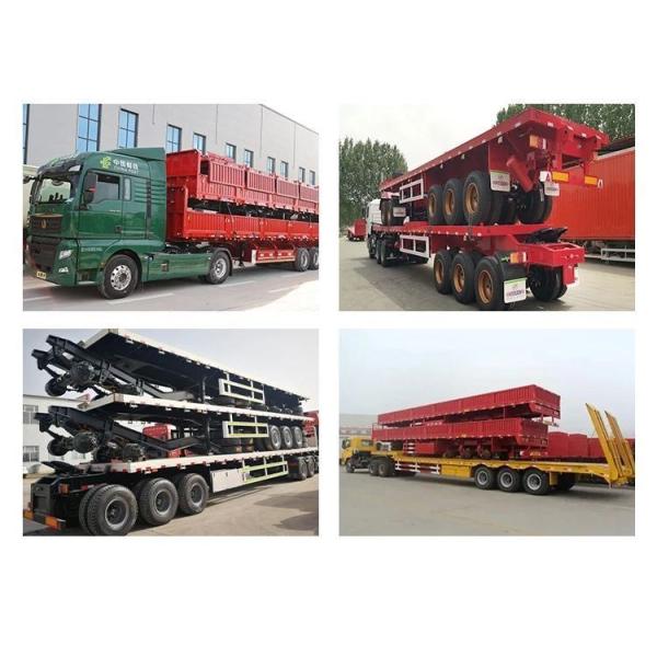 Immobilize Semi-Trailer 3 Axle Flatbed Semi-Trailer Container Transport Semi Trailer