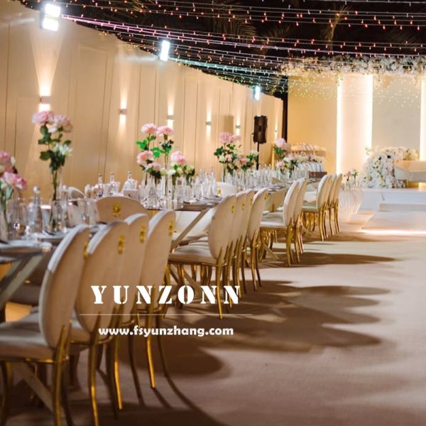 Modern Design Unique Shape Leg Gold Painting Velvet Outdoor Hotel Wedding Wholesale Throne Chairs