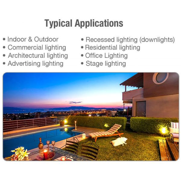 Driver de bande LED 12V pour piscine, sortie unique 60W, PFC élevé, 100W Aluminium CE Rohs