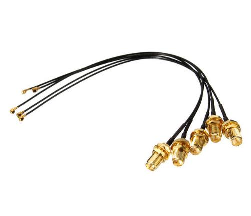 Custom SMA Extension RF Cable Assemblies , Straight to IPEX Female RF Coaxial Cable