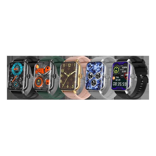 Eraysun Curved Screen 2 Smart Watch 2.02 Inch 3D Dynamic Waterproof Dials to Wake up Heart Rate Monitoring Fitness Smart Watches