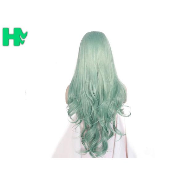 Fashion Multi Color Synthetic Cosplay Wigs , Long Curly Wave Hair Wigs