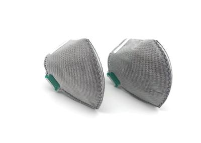 Disposable FFP1V Fold Flat Mask With Dual Extra Wide Straps CE Standard