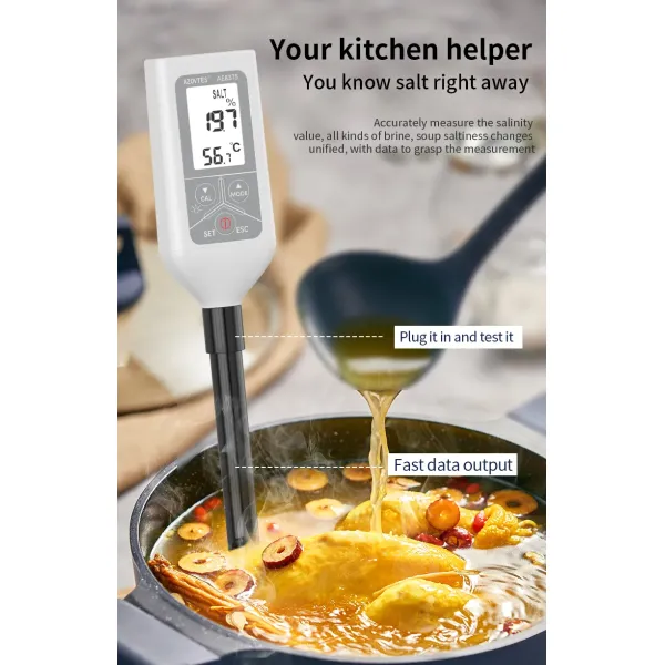 Multifunctional Portable Digital Salinity Meter High Accuracy for Water Salinity Analysis