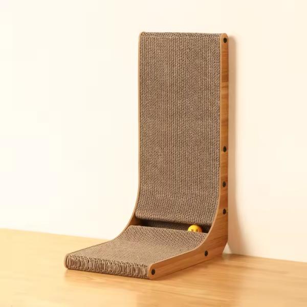 Factory Can Be Customized Environmental Protection L Type Corrugated Paper Cat Scratch Board