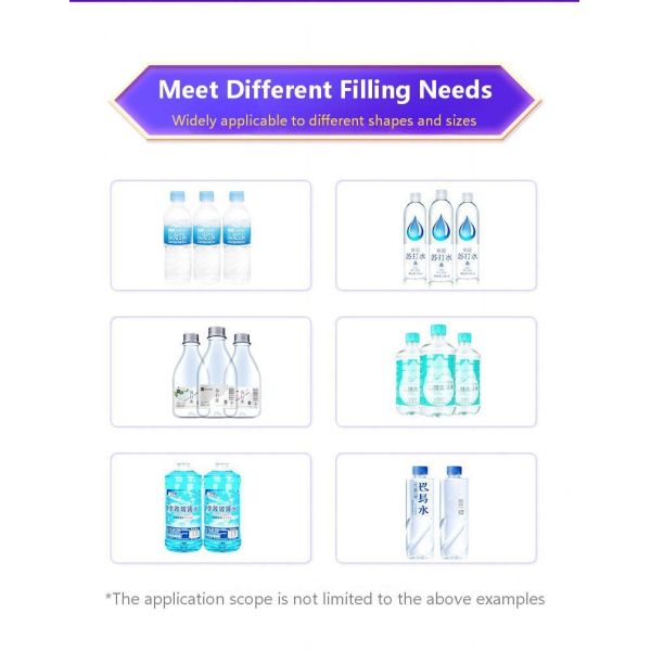 Fully Automatic Magnetic Pump Mineral Water Filling Machine CH-600XGGZ Glass Water Liquid Capping Machine