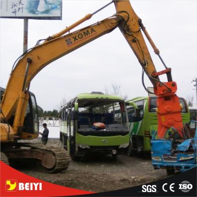 excavator hydraulic demolition shear used for cutting scrap car/ sheet metal.