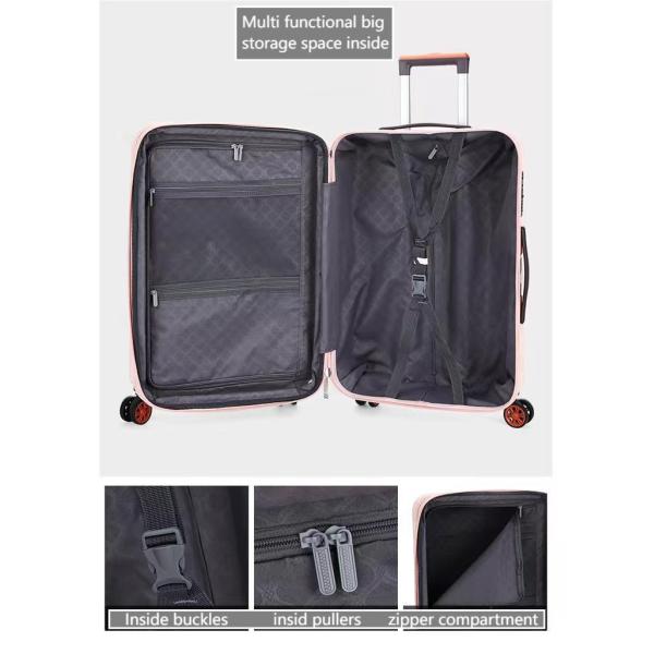 Novelty Dark Floral Pattern Hard Cover Luggage Hard Case Suitcase Contrast Color