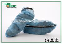 ESD azul Protectores de calçado descartáveis com fita condutiva de plástico