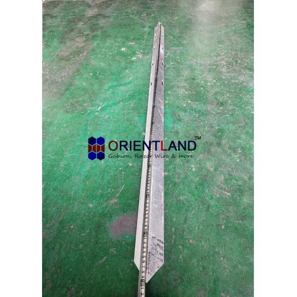 1.6 Length Concertina Razor Barbed Wire Poles Hot Dipped Galvanized
