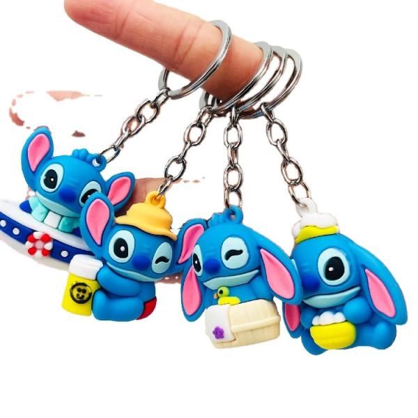 Custom 2D 3D PVC Keychains Soft Rubber Cartoon Anime UV Printing Digital Mockup with Your Logo Low MOQ Factory Direct Supply