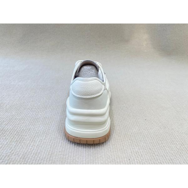 Women white espadrilles sneakers in summer autumn with authentic leather and casual