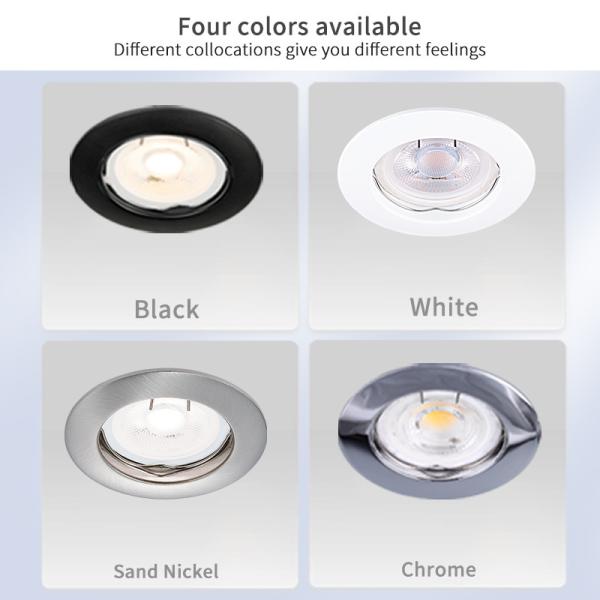 Mr16 Black Recessed Downlights Fittings IP20 2 Year Warranty